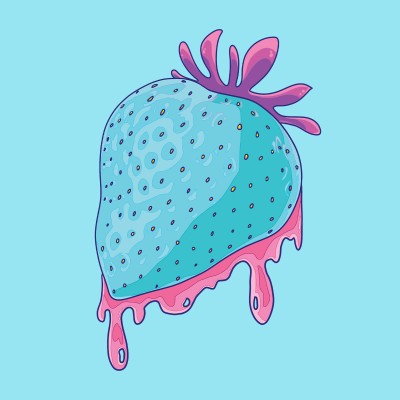 Blue Strawberry - KIDS Tee