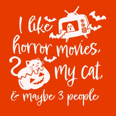 Horror Movies, Cat & Maybe 3 People - KIDS Tee
